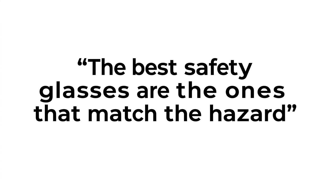 Best Safety Glasses Match Hazard
