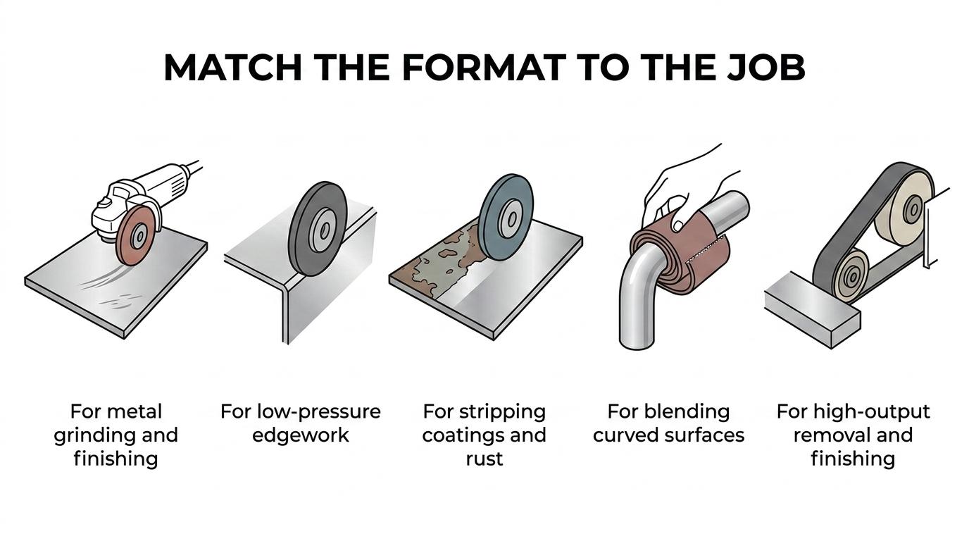Match the Abrasive Format to the Job