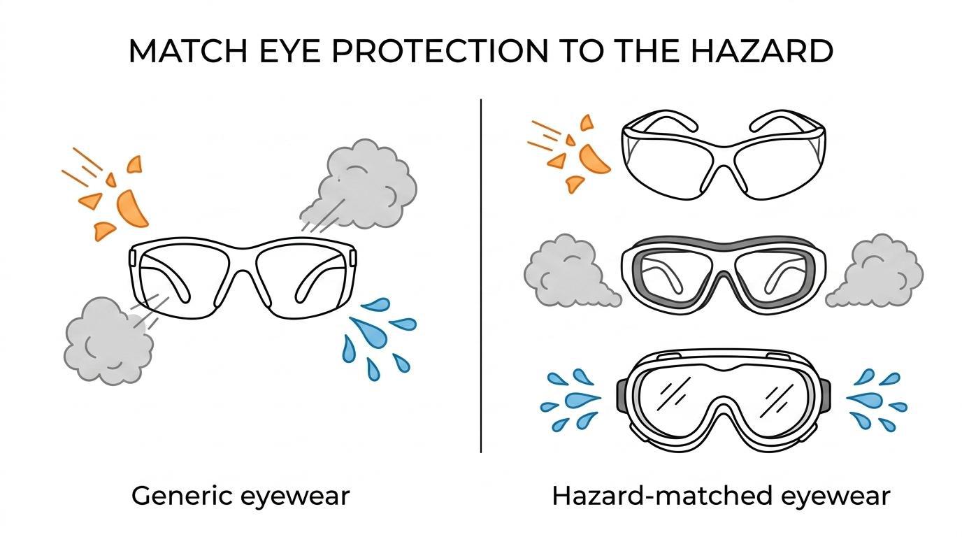 Match Eye Protection to Hazard