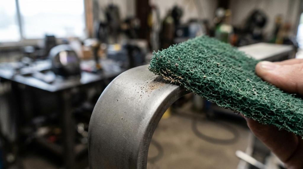 When to Use Scotch-Brite vs Sandpaper in Surface Prep