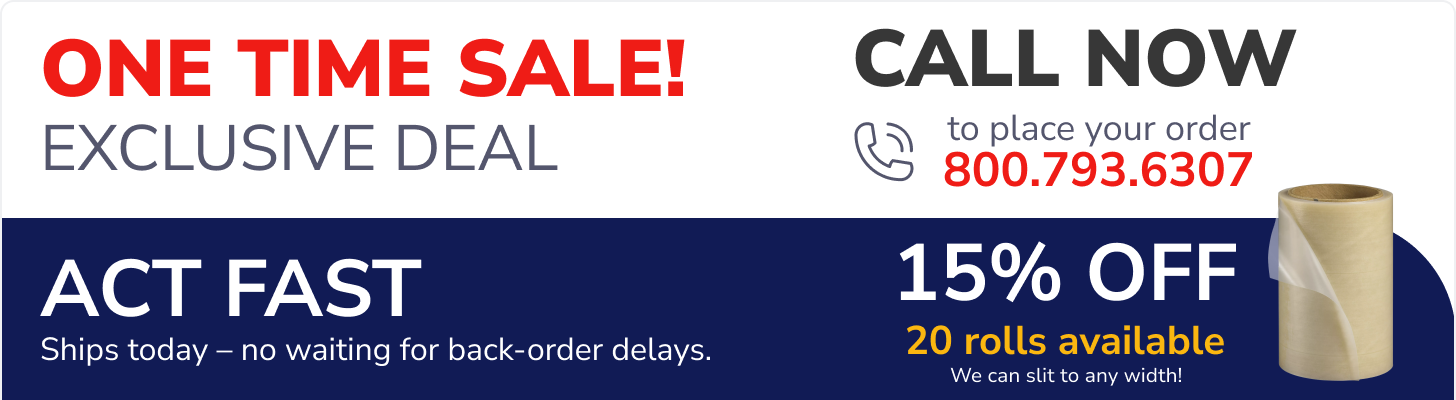 Sale! 15% OFF 3M Clear Transfer Tape TPM5 - 20 rolls available!