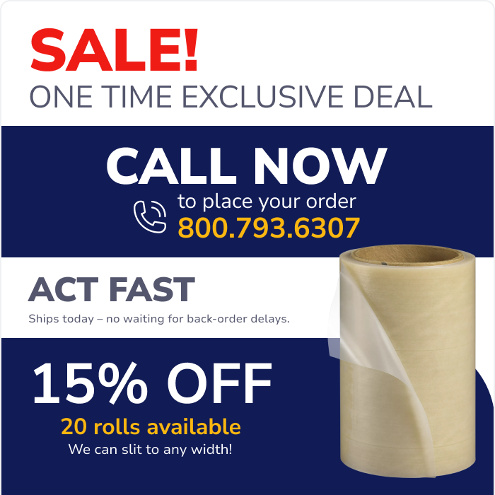 Sale! 15% OFF 3M Clear Transfer Tape TPM5 - 20 rolls available!