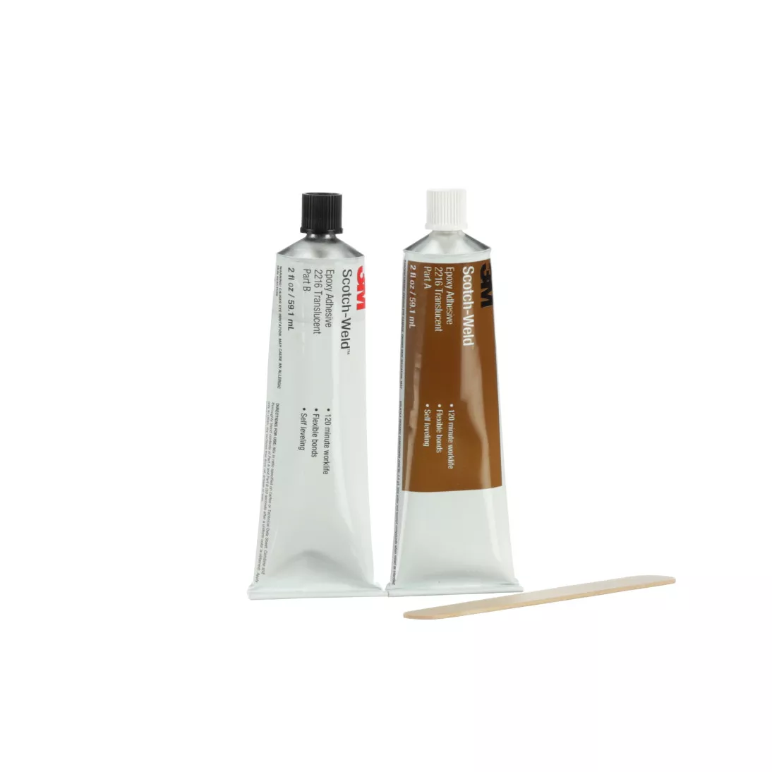 3M™ Scotch-Weld™ Epoxy Adhesive 2216, Translucent, Part B/A, 2 fl oz
Tube Kit, 6/Case