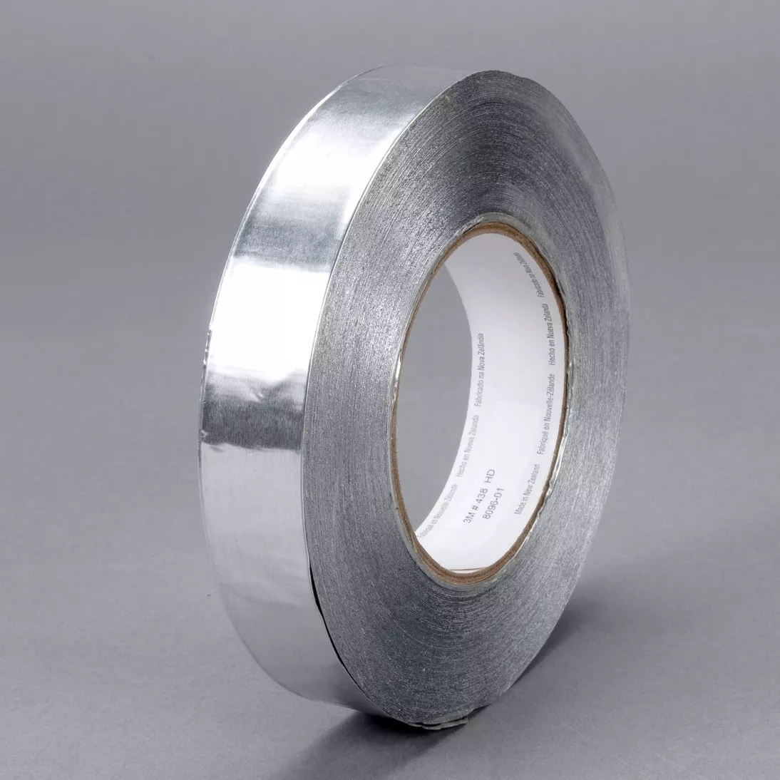 3M™ Heavy Duty Aluminum Foil Tape 438, Silver, 1 in x 60 yd, 7.2 mil, 48
rolls per case