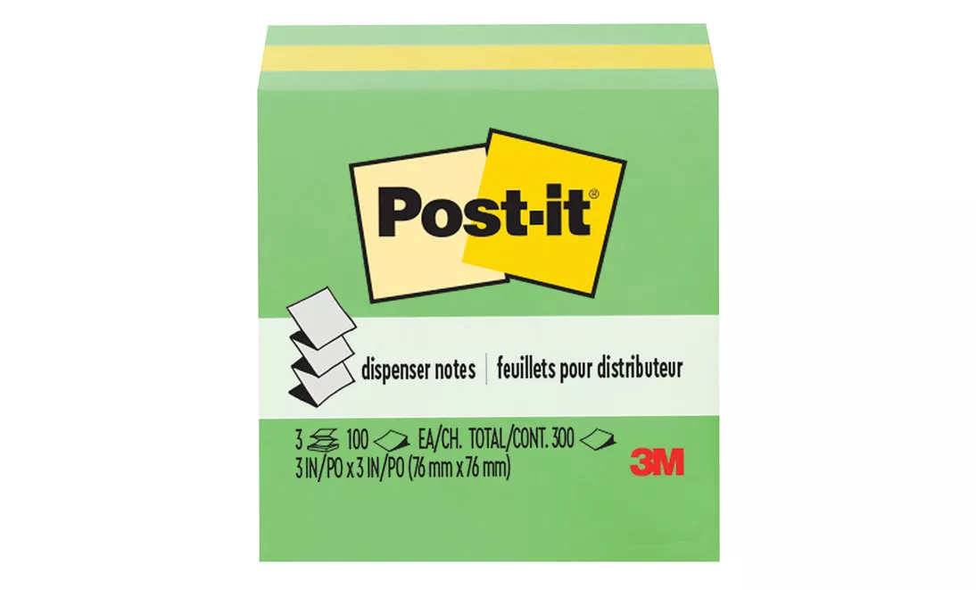 Post-it® Pop-up Notes 3301-3AU-FF, 3 in x 3 in (76 mm x 76 mm)