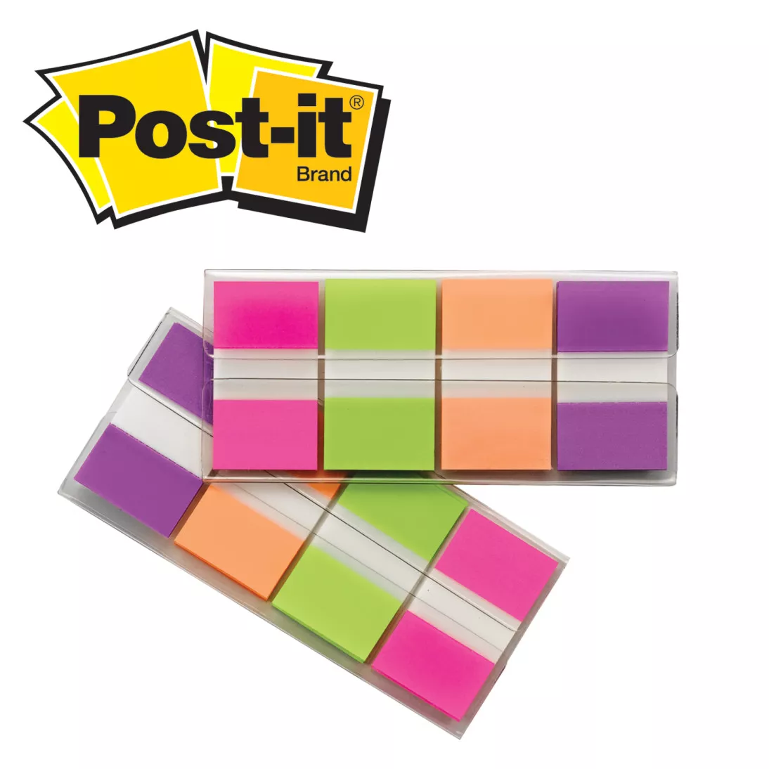 Post-it® Flags 680-PGOP2, .94 in. x 1.7 in. (23.8 mm x 43.2 mm) Blue,
Purple, Green, Orange 24 pk/cs