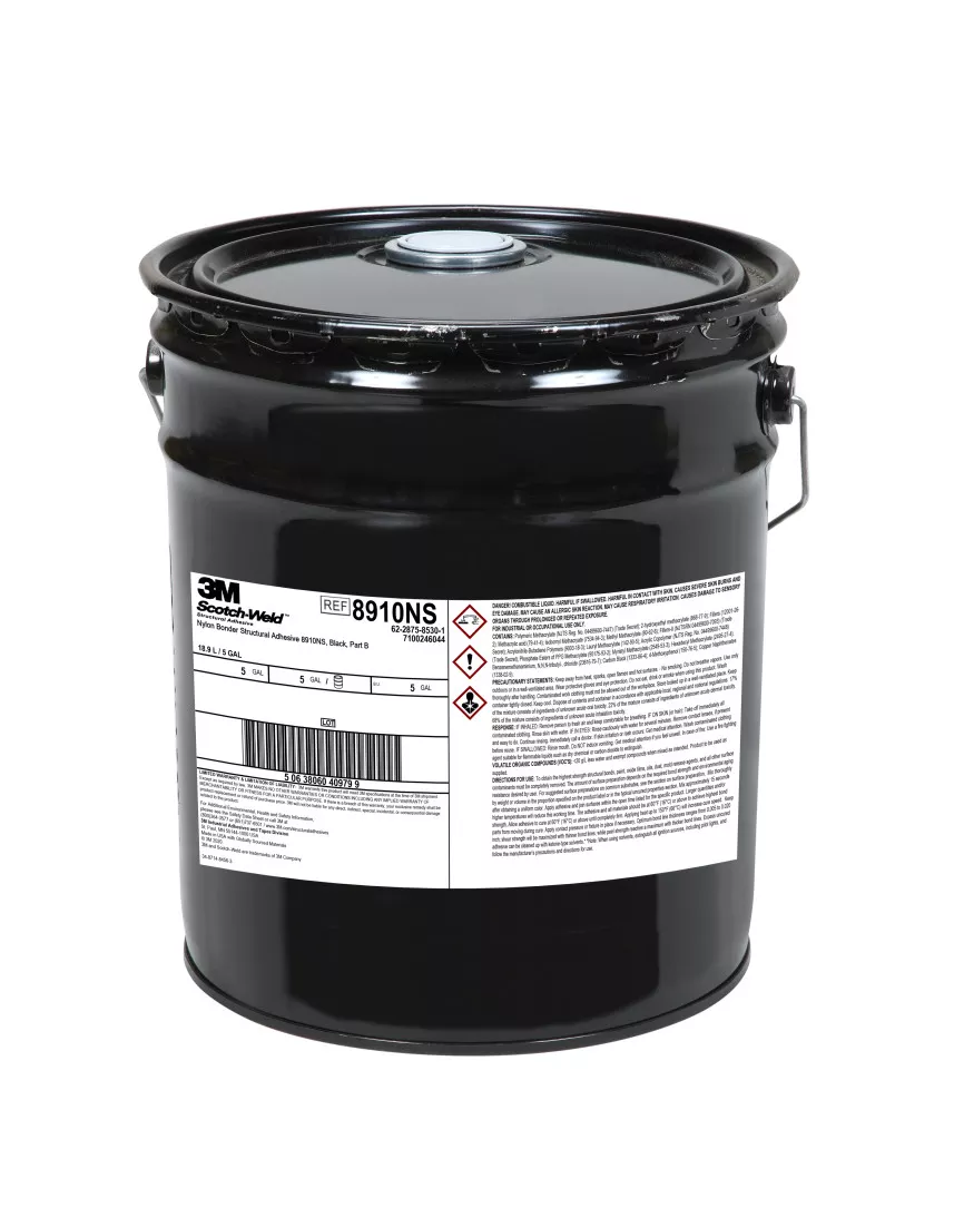 3M™ Scotch-Weld™ Nylon Bonder Structural Adhesive 8910NS, Black, Part B, 5 Gallon Drum (Pail)