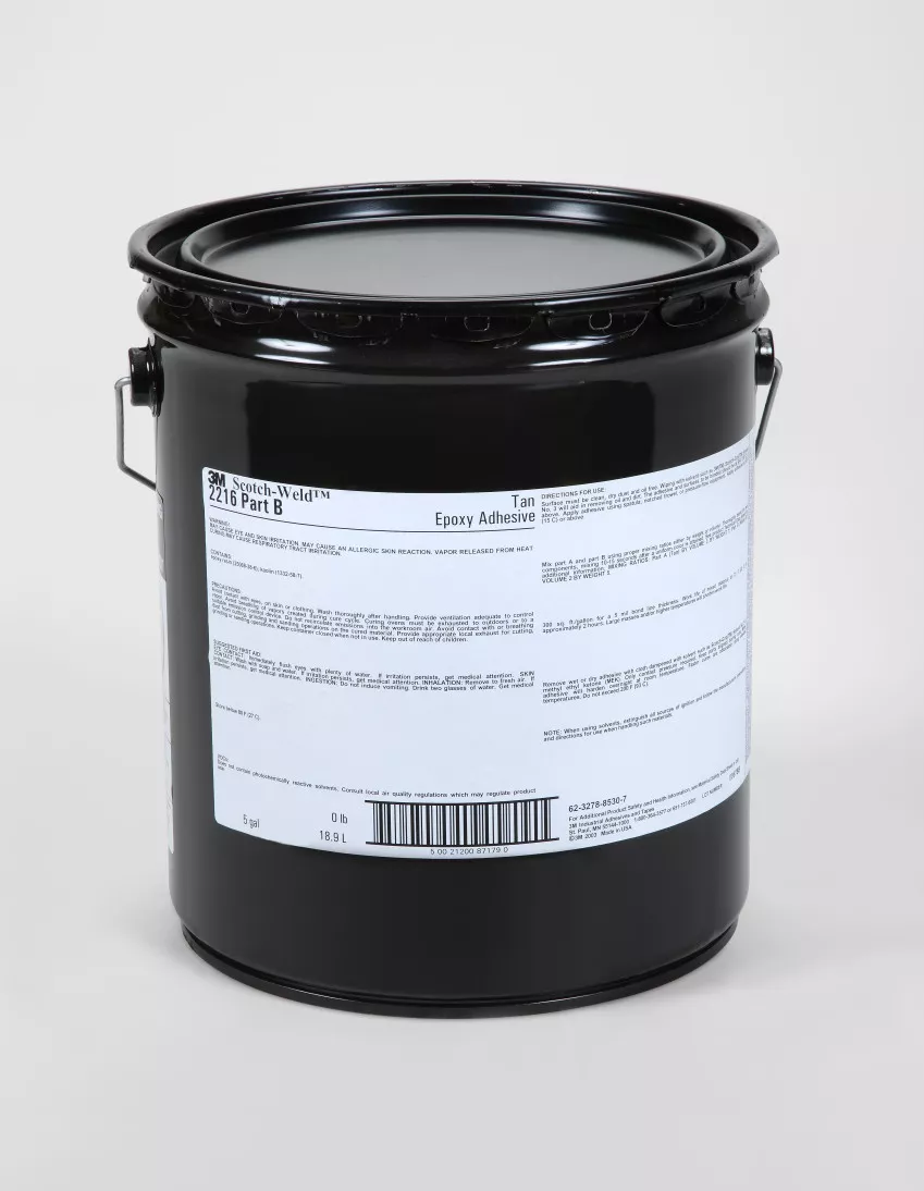 3M™ Scotch-Weld™ Epoxy Adhesive 2216NS, Tan, Part B, 5 Gallon Drum
(Pail)