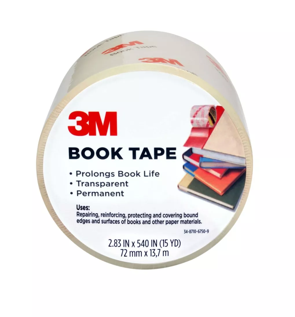 Scotch® Book Tape 841, 2.83 in x 15 yd (72 mm x 13.7 m)