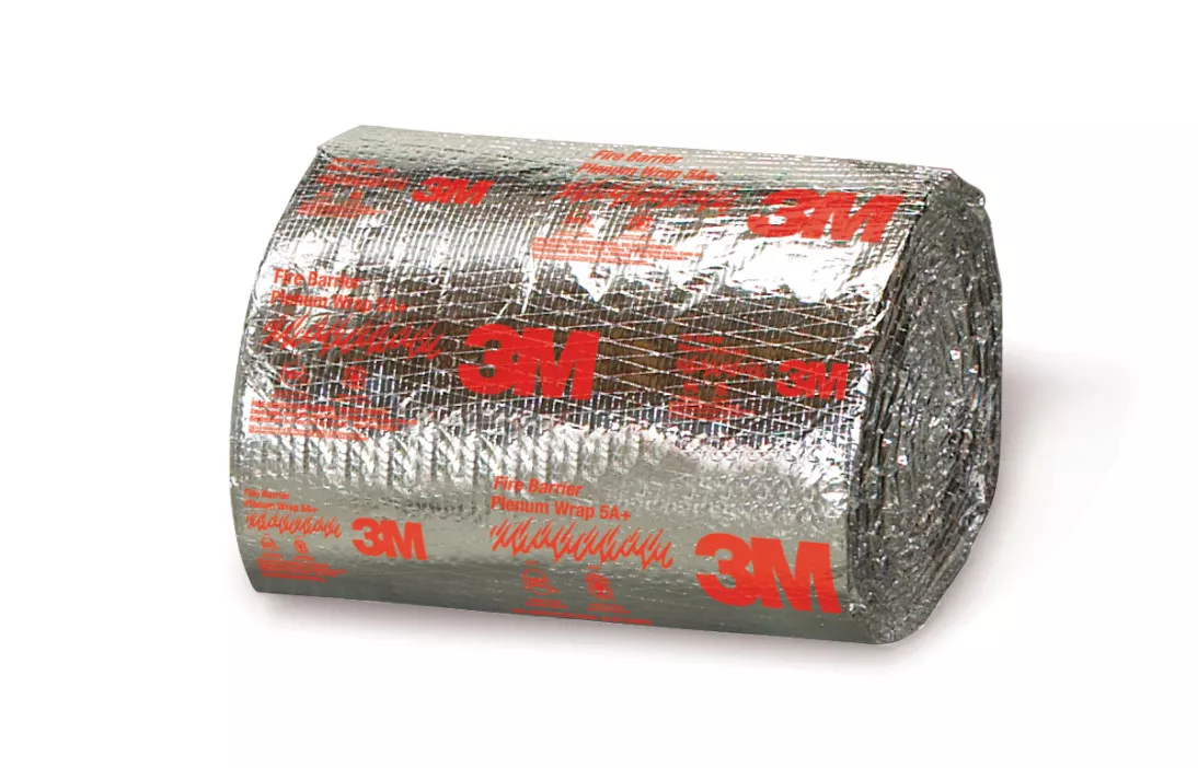 3M™ Fire Barrier Plenum Wrap 5A+, 1/2 in x 48 in x 25 ft, 2 Each/Case