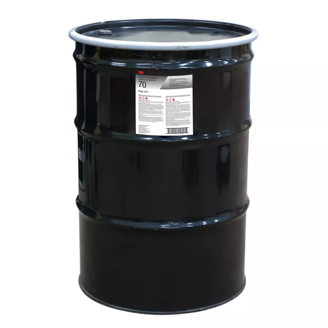 3M™ HoldFast 70 Adhesive, Clear, 55 Gallon Metal Closed Head Drum (52
Gallon Net)