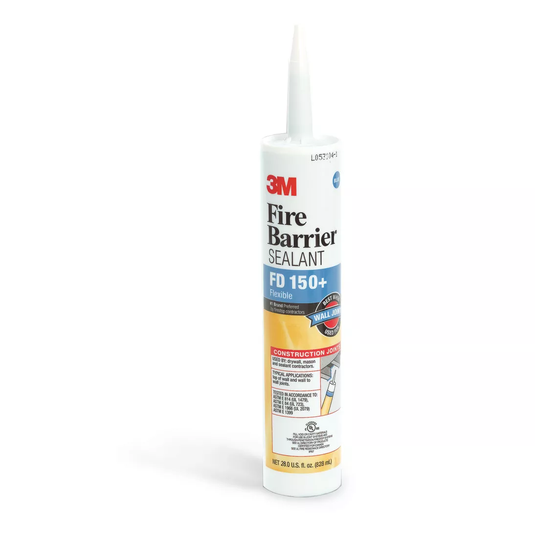 3M™ Fire Barrier Sealant IC 15WB+, Yellow, 10.1 fl oz Cartridge,
12/case, Restricted