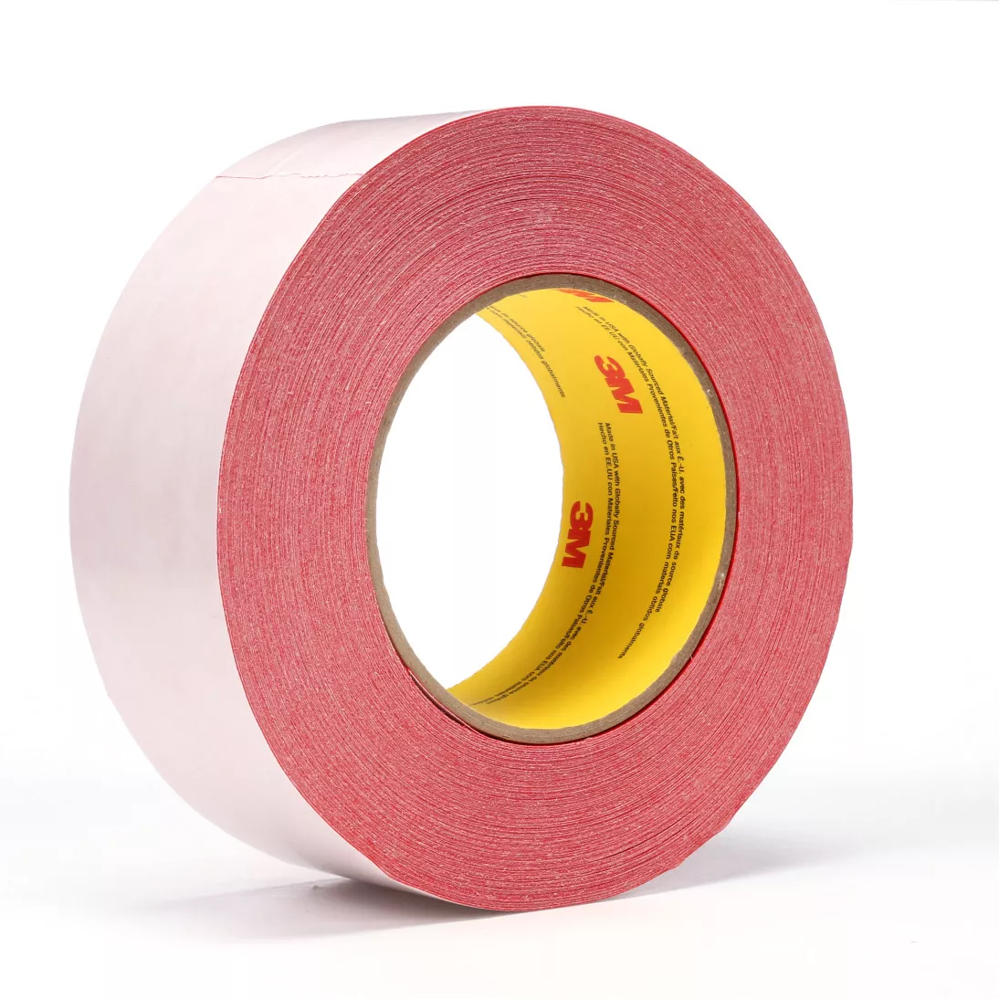 3M™ Double Coated Tape 9737R, Red, 48 mm x 55 m, 3.5 mil, 24 rolls per
case