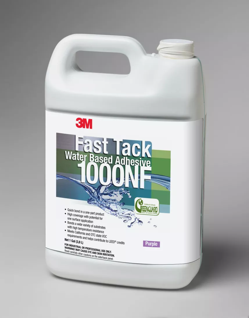 3M™ Fast Tack Water Based Adhesive 1000NF, Purple, Japanese Label, 1
Gallon Can, 4 Can/Case