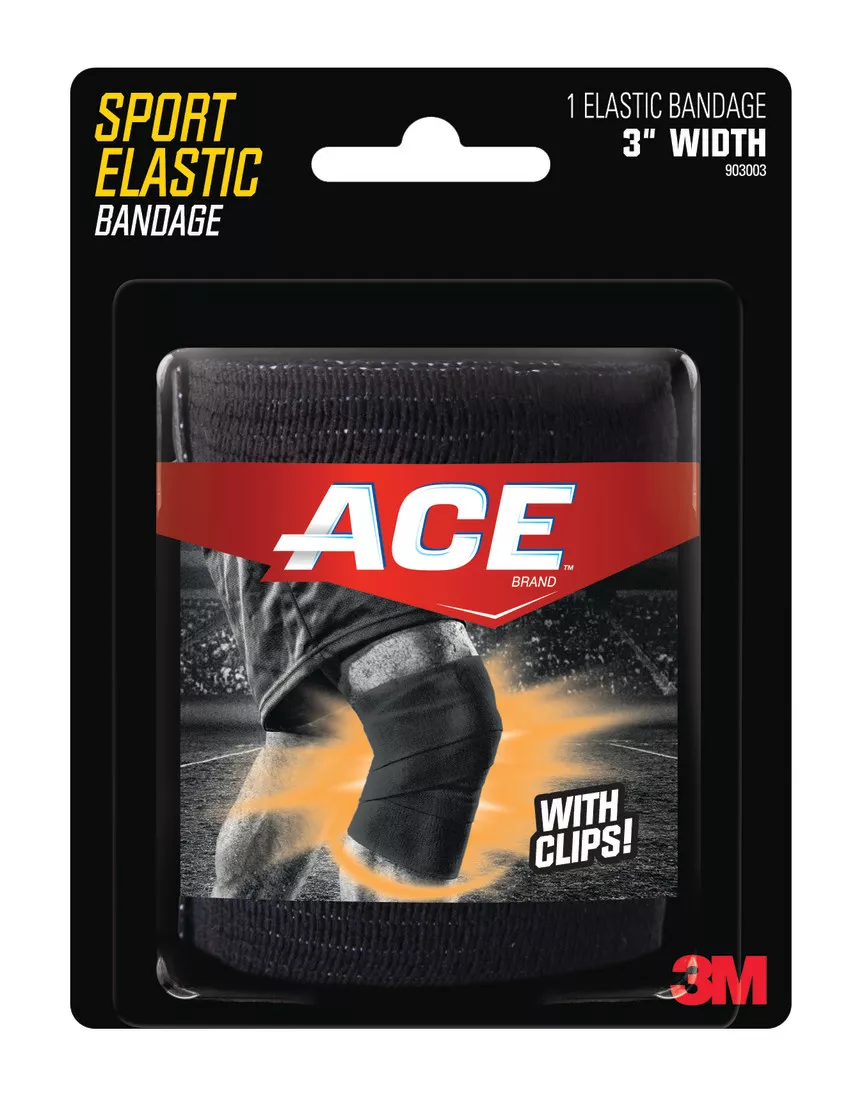 ACE™ 3'' Sport Elastic Bandage 903003, Black