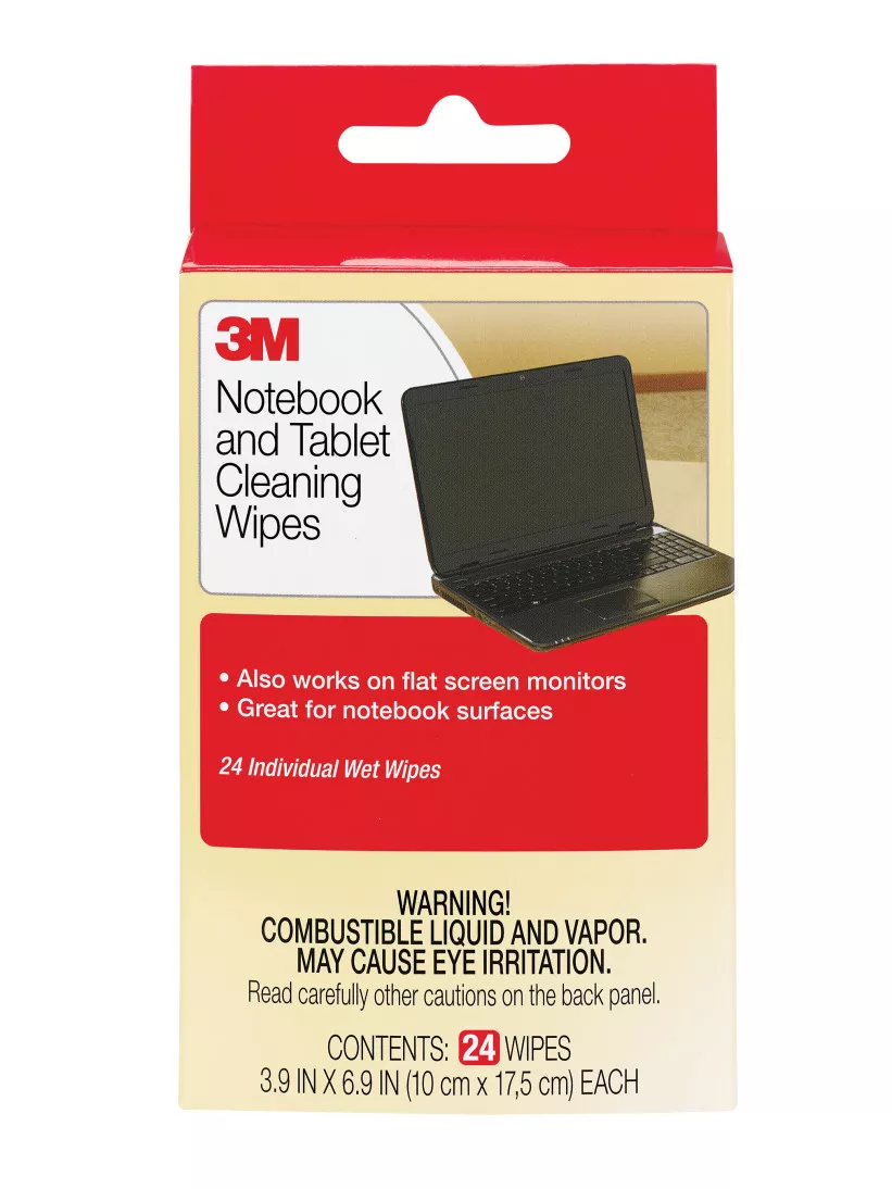 3M™ Cleaner Notebook Screen Cleaning Wipes CL630