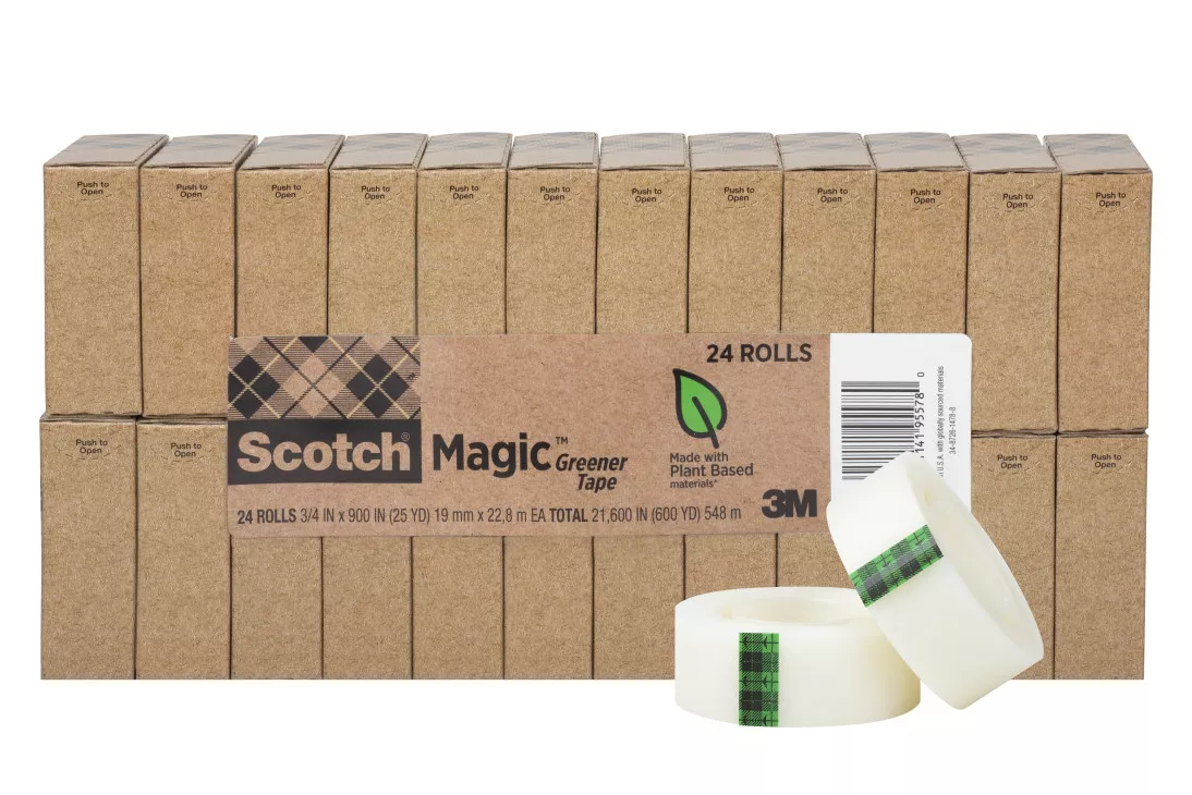 Scotch® Magic™ Greener Tape 812-24P, 3/4 in x 900 in (19 mm x 22,8) 24
Pack