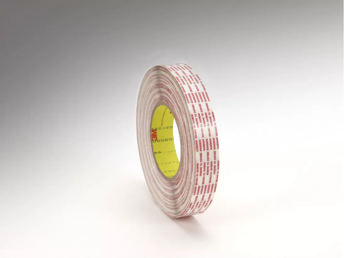 3M™ Double Coated Tape Extended Liner 476XL, Translucent, 1 in x 60 yd,
6 mil, 36 rolls per case