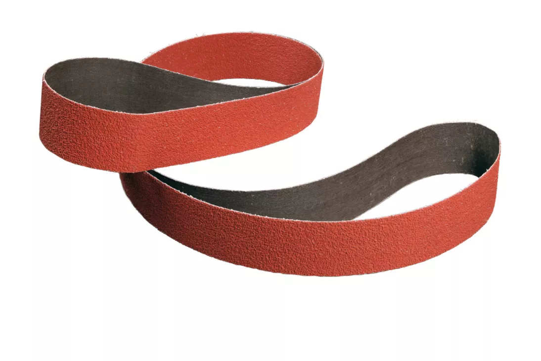 3M™ Cubitron™ II Cloth Belt 984F, 80+ X-weight, 6 in x 48 in, Top Butt
45° Angle, 20 ea/Case