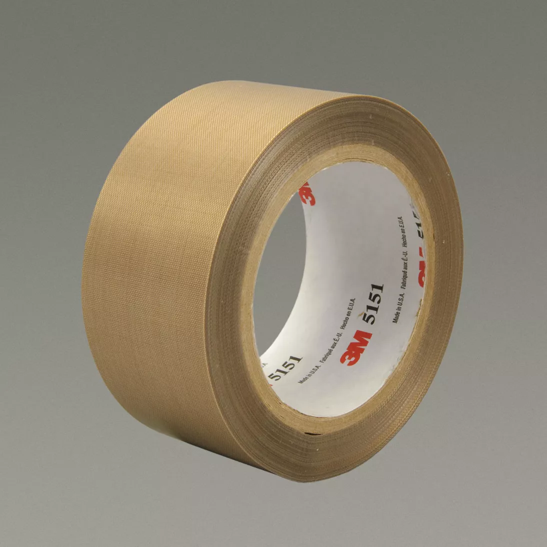 3M™ General Purpose PTFE Glass Cloth Tape 5151, Light Brown, 3 in x 36
yd, 5.3 mil, 12 rolls per case