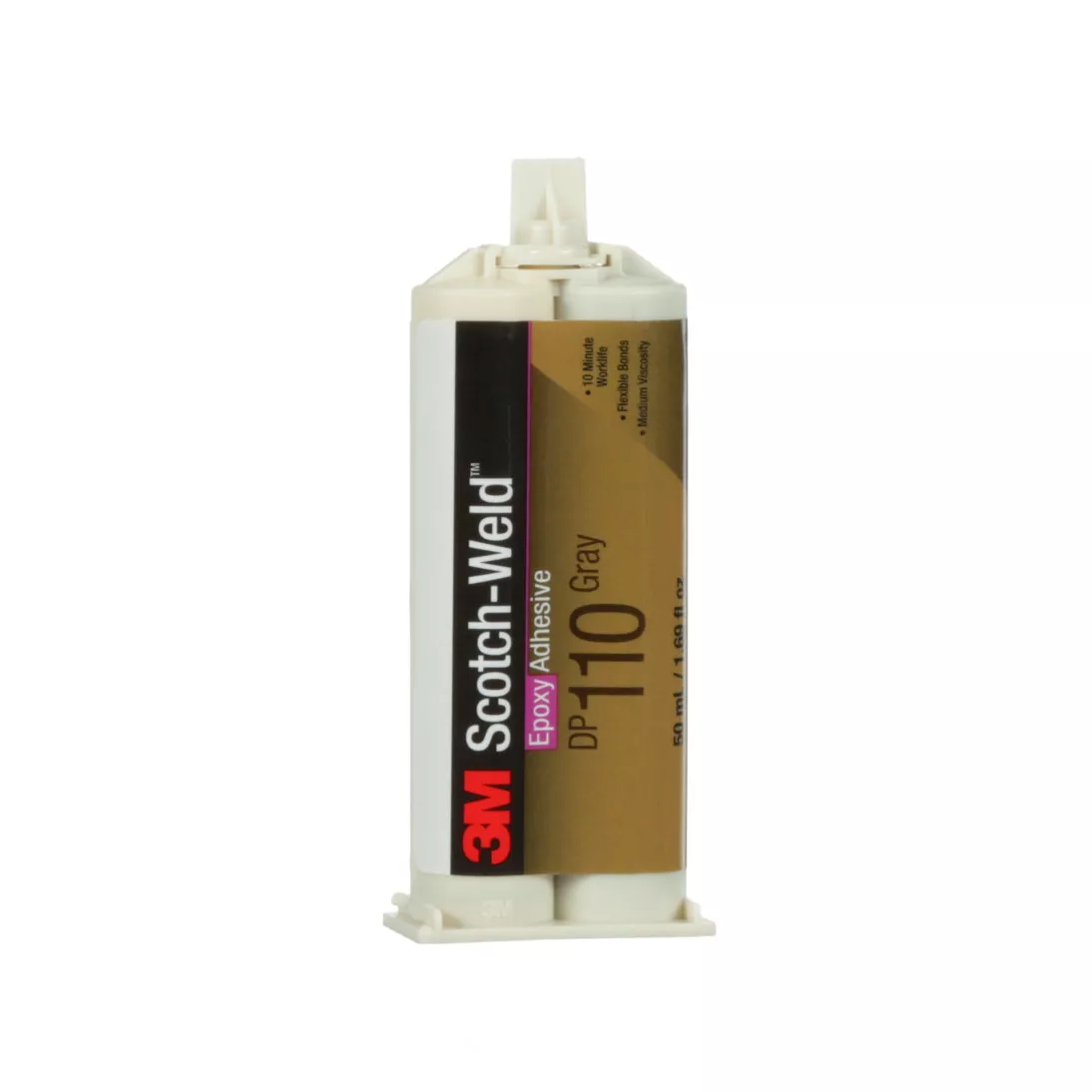 3M™ Scotch-Weld™ Epoxy Adhesive DP110, Gray, 400 mL Duo-Pak, 6/case