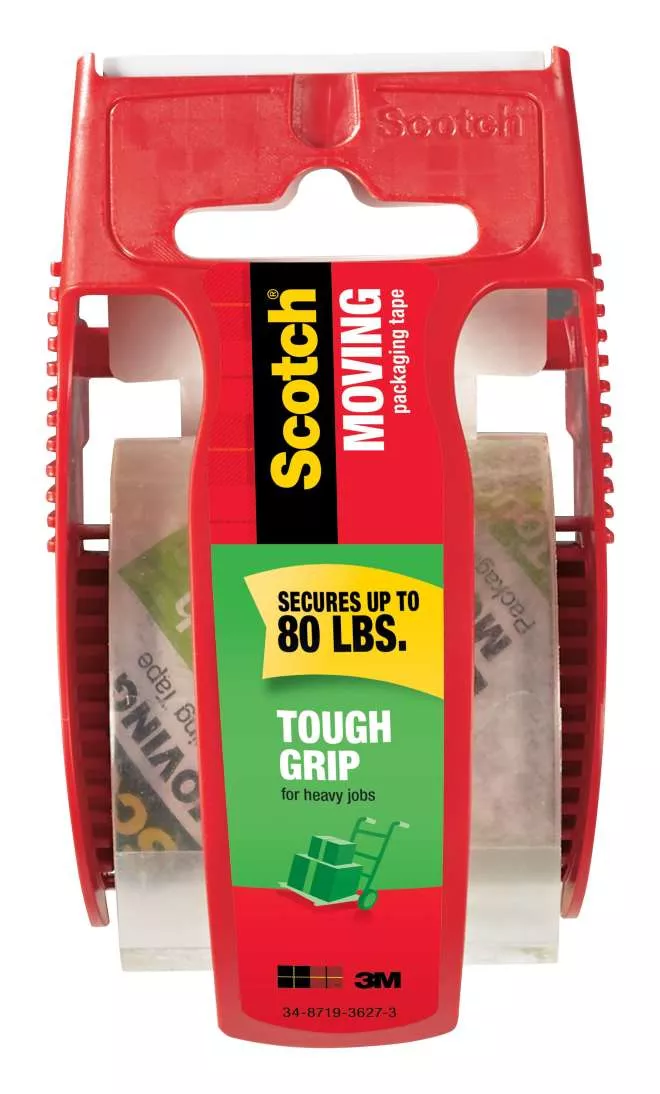 Scotch® Tough Grip Moving Packaging Tape, 1.88 in x 27.7 yd (48 mm x
25,4 m)