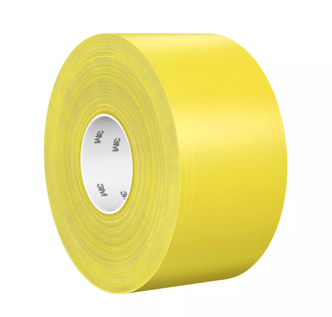 3M™ Durable Floor Marking Tape 971, Yellow, 4 in x 36 yd, 33 mil, 1 Roll/Case