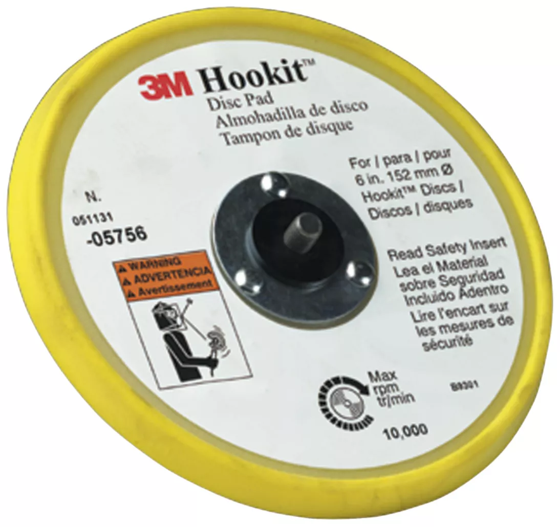 3M™ Hookit™ Low Profile Disc Pad, 05756, 6 Inch, 10 per case