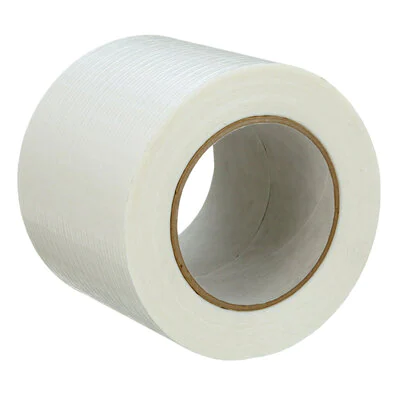 3M™ Woven Patch Tape 442W, White, 99 mm x 50 m, 15 rolls per case