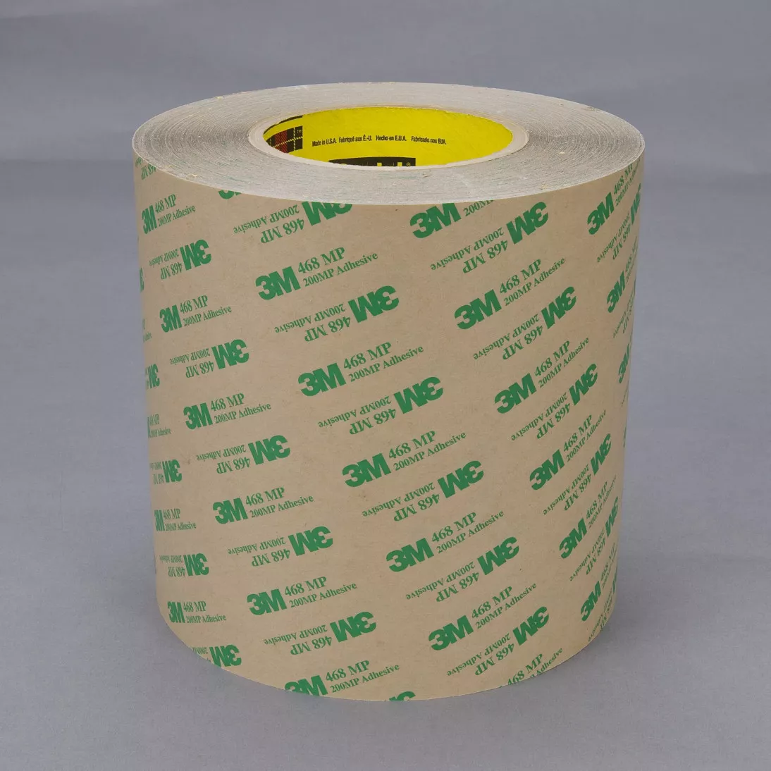 3M™ Adhesive Transfer Tape 468MP, Clear, 13 1/2 in x 180 yd, 5 mil, 1
roll per case