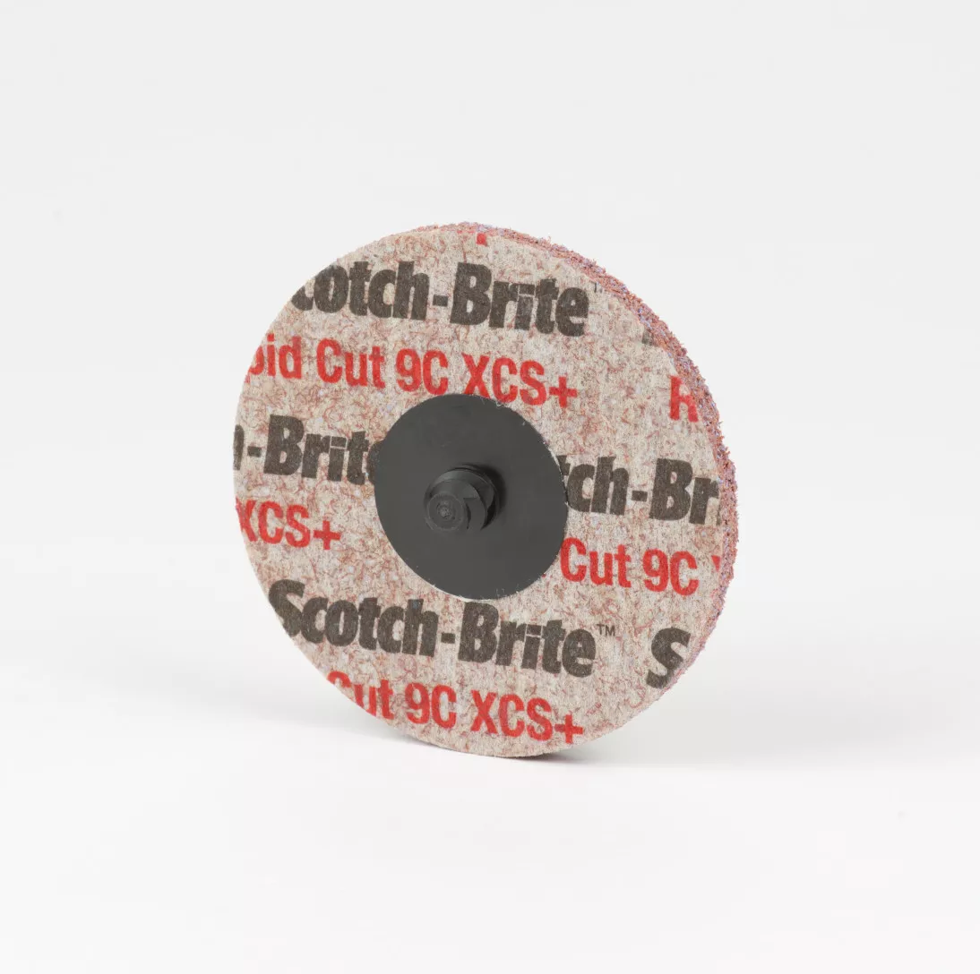 Scotch-Brite™ Roloc™ Rapid Cut Unitized Wheel, TR, 3 in x NH 9C CRS+, 10
per inner 40 per case