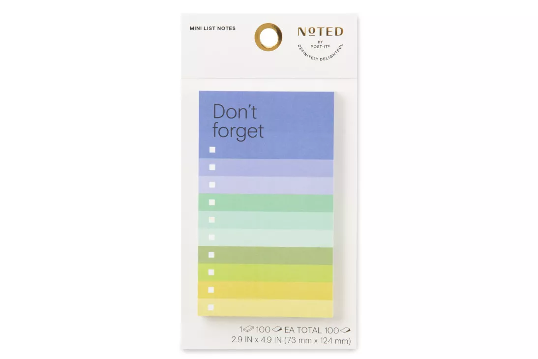 Post-it® Printed Notes NTD-35-DF, 2.9 in x 4.9 in (73 mm x 124 mm)