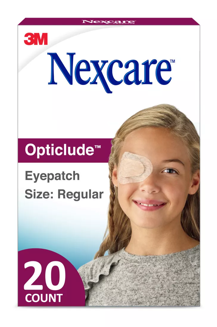 Nexcare™ Opticlude™ Orthoptic Eyepatch 1539, Regular, 3.18 in x 2.18 in
(81 mm x 55.5 mm) 20 patches/box