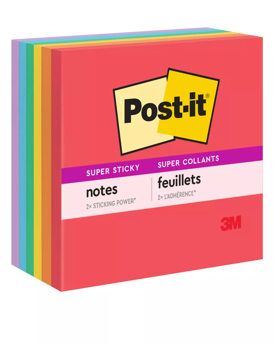 Post-it® Super Sticky Notes 654-6SSAN, 3 in x 3 in (76 mm x 76 mm)
Marrakesh Collection