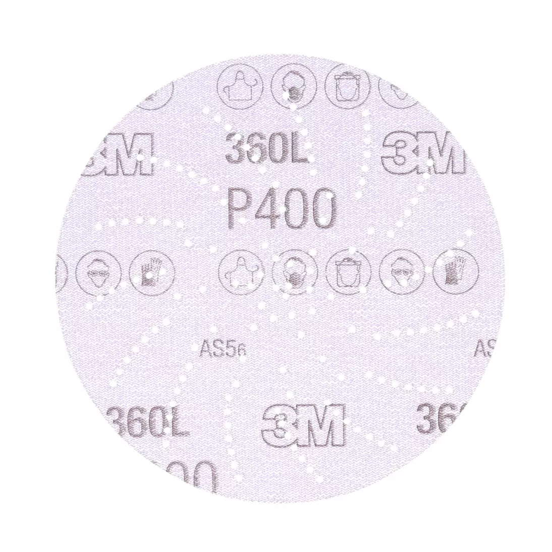 3M™ Hookit™ Clean Sanding Disc 360L, 20888, P400, 3 in, Die 300LG, 100 per inner, 500 per case, Shrink Wrapped