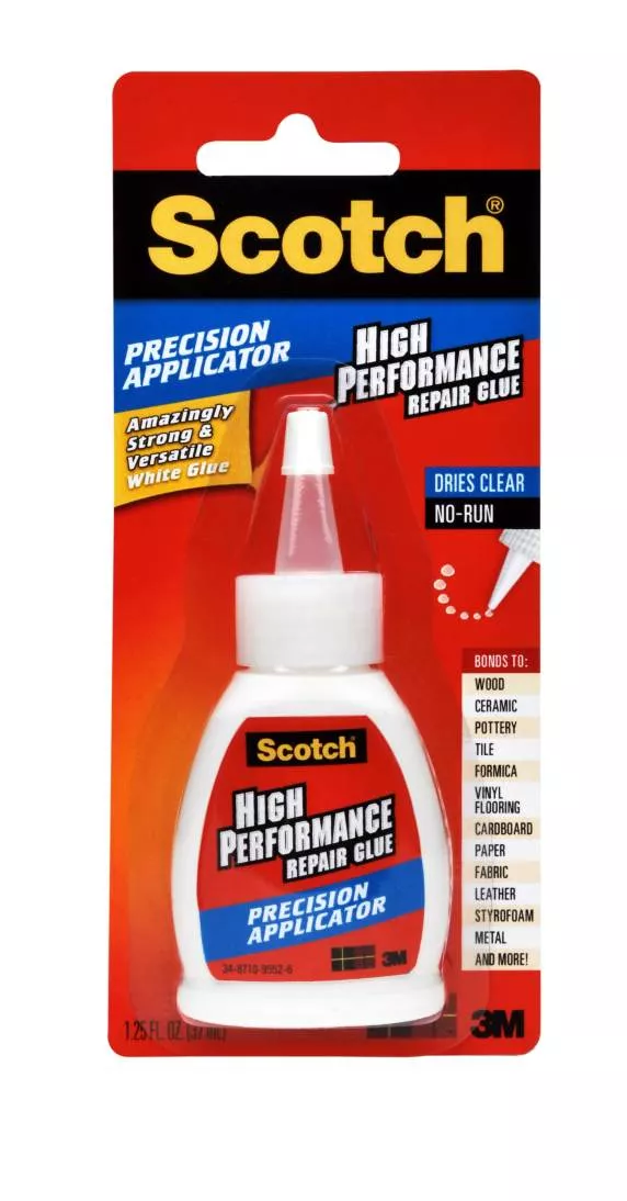 Scotch® High Performance Repair Glue in Precision Applicator, ADH669,
1.25 fl oz (37 mL)