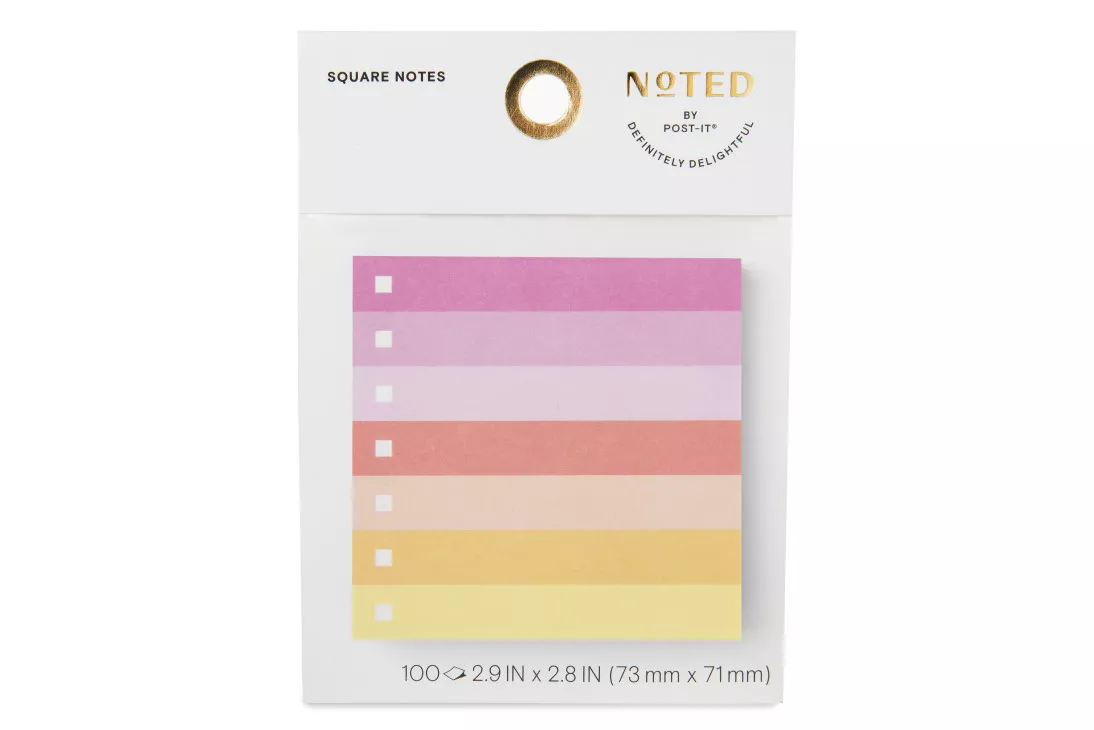 Post-it® Printed Notes NTD-33-LND, 2.9 in x 2.8 in (73 mm x 71 mm)