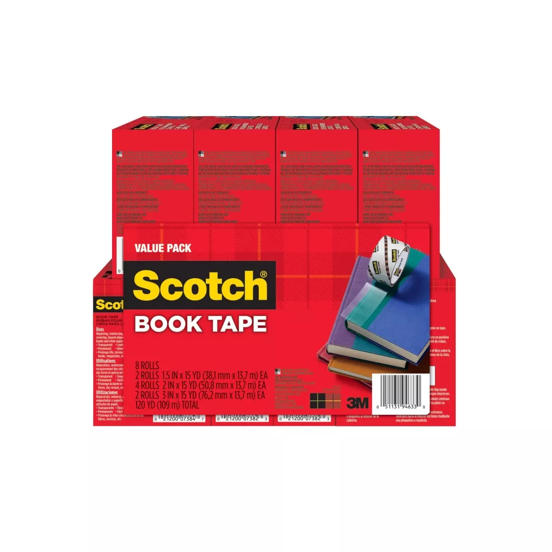 Scotch® Book Tape Value Pack, 845-VP