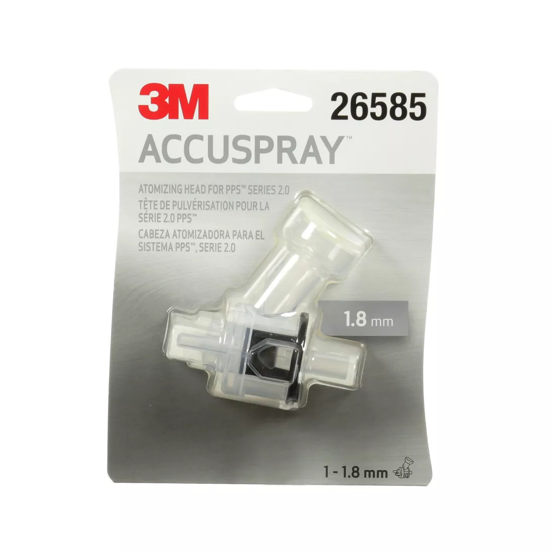 3M™ Accuspray™ Atomizing Head Refill Pack for 3M™ PPS™ Series 2.0,
26585, Clear, 1.8 mm, 5 per case
