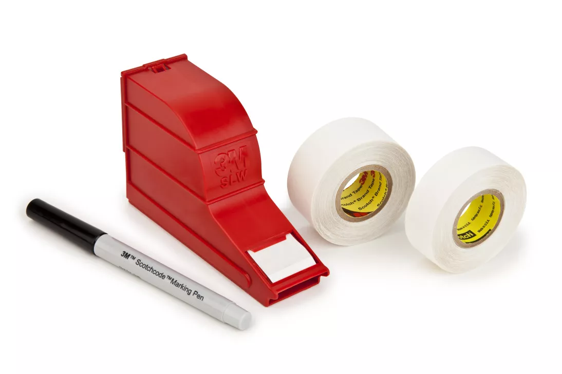 3M™ ScotchCode™ Wire Marker Write-On Dispenser with Tape and Pen SLW,
1.0 in x 5.0 in, 10/Case