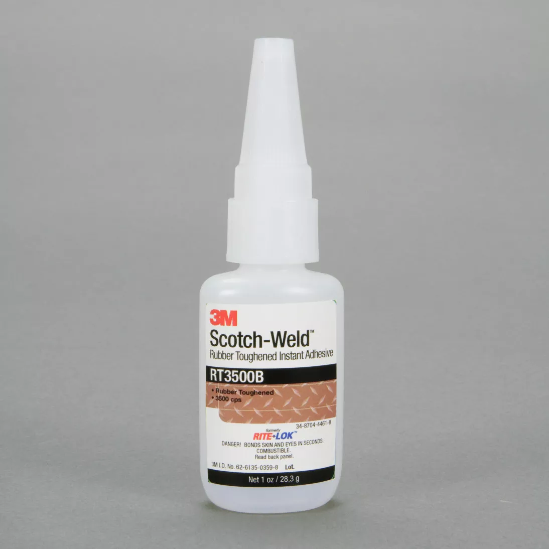 3M™ Scotch-Weld™ Rubber Toughened Instant Adhesive RT5000B, Black, 20
Gram Bottle, 10/case