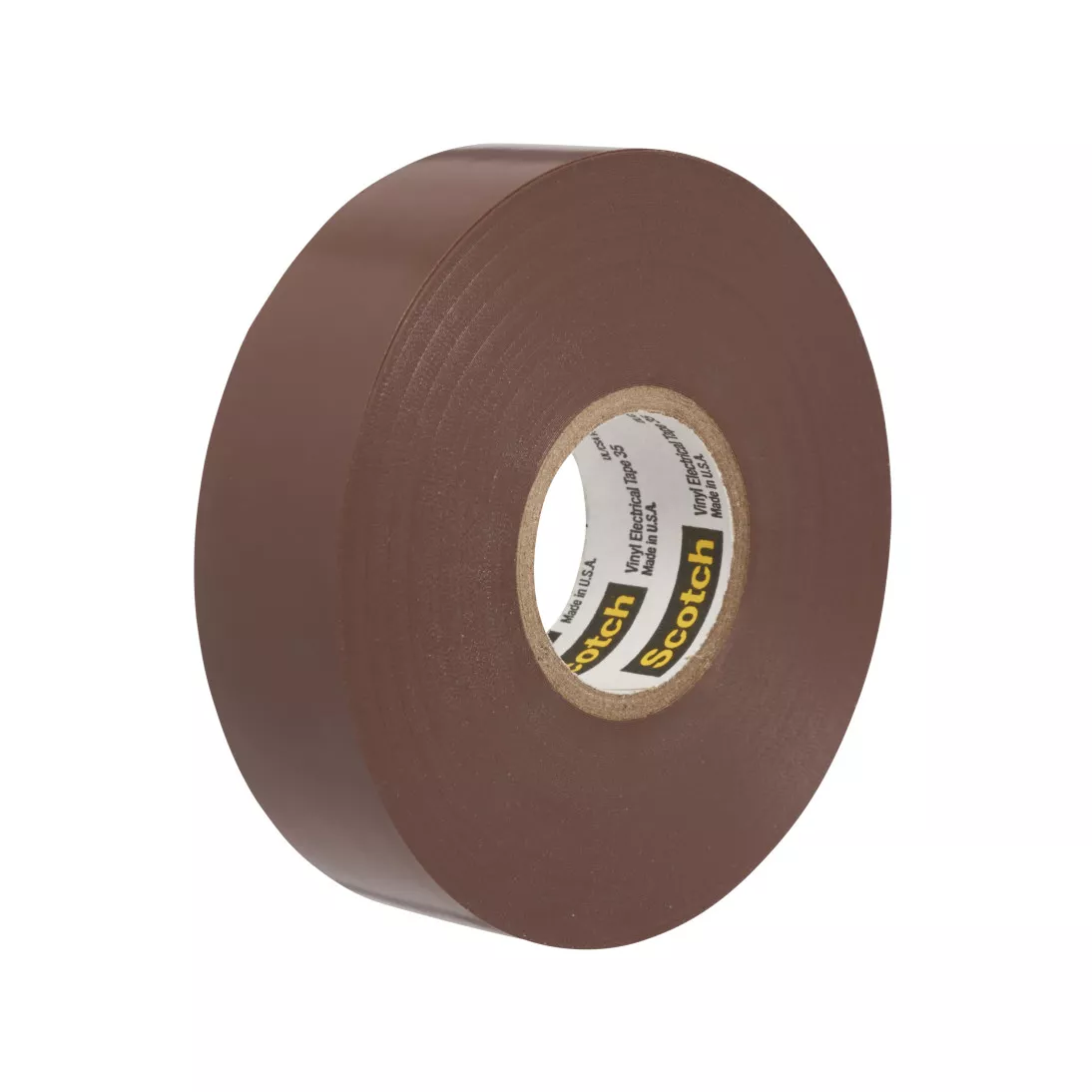 Scotch® Vinyl Color Coding Electrical Tape 35, 1/2 in x 20 ft, Brown, 10
rolls/carton, 100 rolls/Case