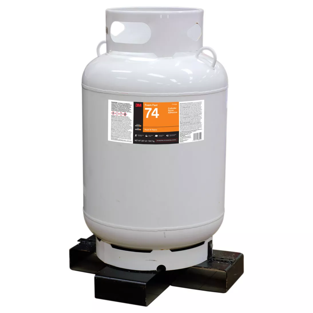 3M™ Foam Fast 74 Cylinder Spray Adhesive, Orange, Jumbo Cylinder (Net Wt
297 lb)