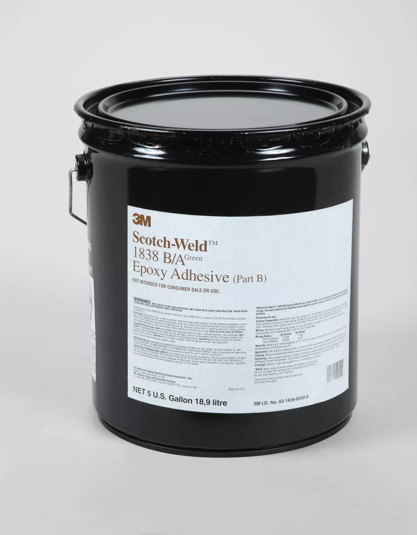 3M™ Scotch-Weld™ Epoxy Adhesive 1838, Green, Part B, 5 Gallon Drum
(Pail)
