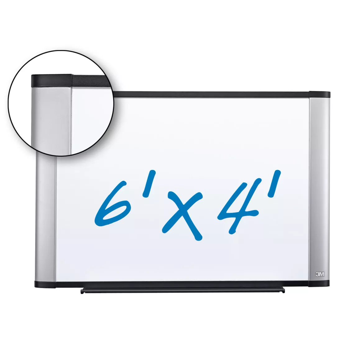 3M™ Porcelain Dry Erase Board P7248A, 72 in x 48 in x 1 in (182.8 cm x
121.9 cm x 2.5 cm) Magnetic
