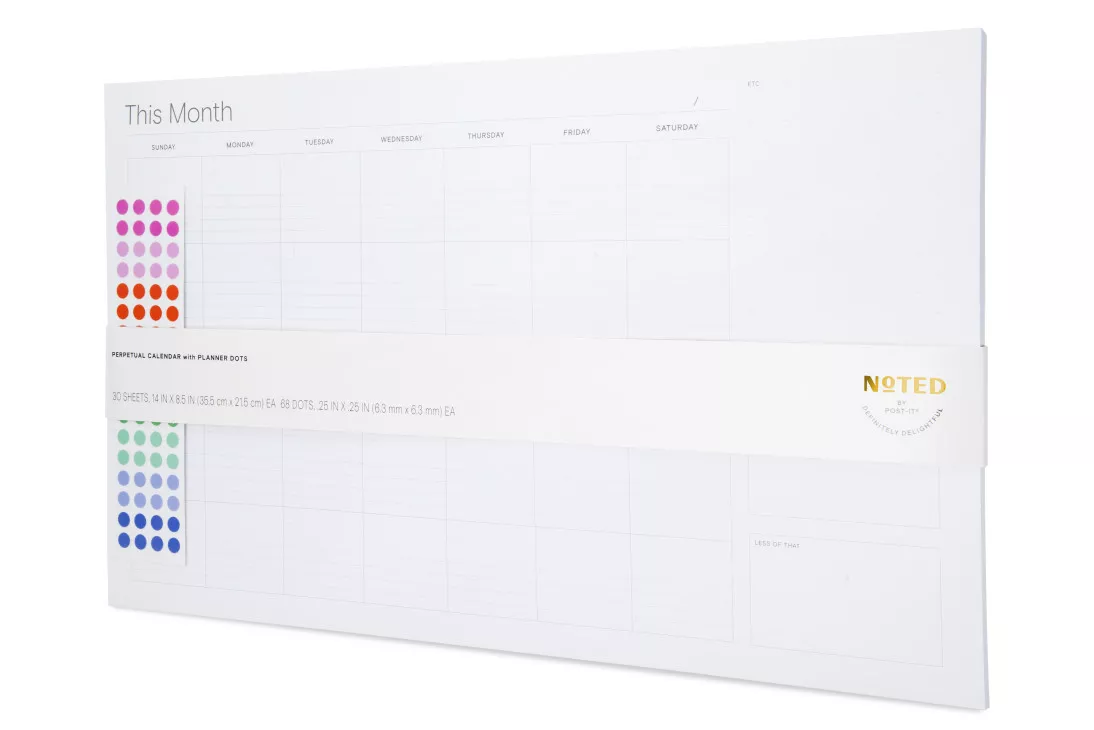 Post-it® Perpetual Calendar NTD-CAL2