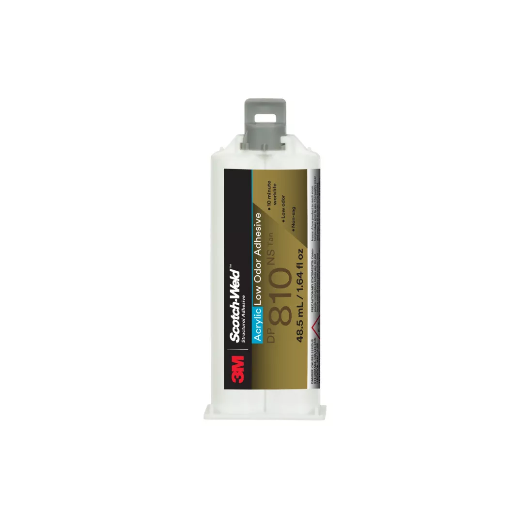 3M™ Scotch-Weld™ Low Odor Acrylic Adhesive DP810NS, Tan, 48.5 mL
Duo-Pak, 12/case