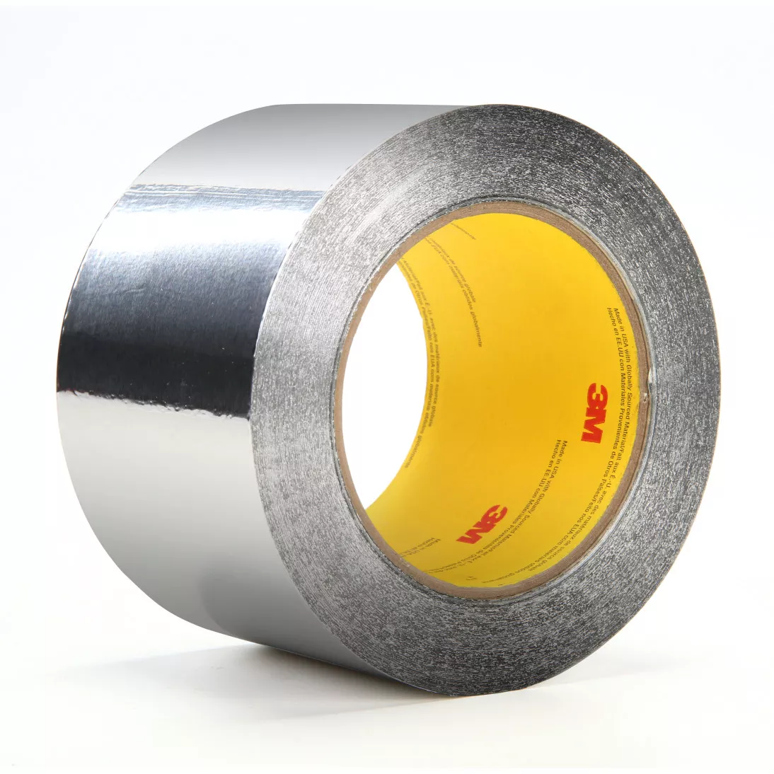 3M™ Aluminum Foil Tape 34383, Silver, 3 in x 60 yd, 4.5 Mil, 12/Case