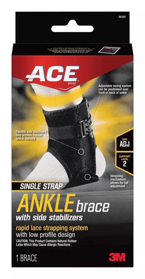 ACE™ Ankle Support with Side Stabilizers 901007, Adjustable