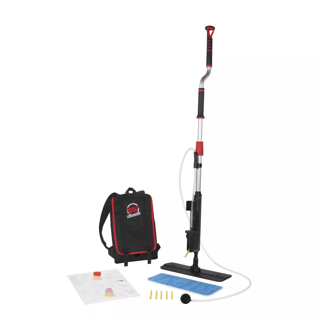Scotch-Brite™ Professional 2-In-1 Flat Mop & Backpack Finish Applicator Kit, Ergonomic Handle